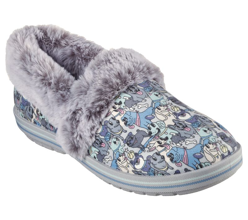 Dámské Pantofle Skechers BOBS Too Cozy - Wandering Eyez Šedé Viacfarebný | CZ.113683GYMT