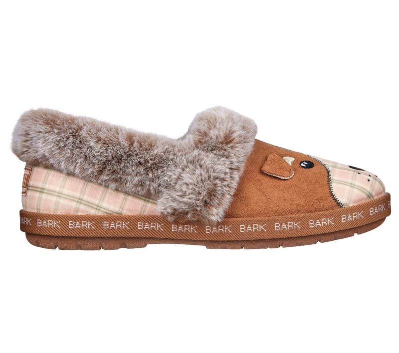 Dámské Pantofle Skechers BOBS Too Cozy - Cutie Pupz Hnědé | CZ.113691CSNT