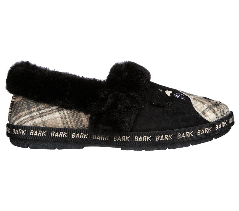 Dámské Pantofle Skechers BOBS Too Cozy - Ruff Time Černé Viacfarebný | CZ.113694BKMT