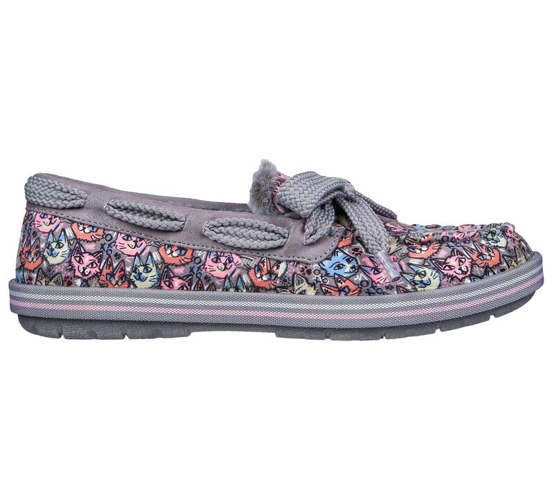 Dámské Pantofle Skechers BOBS Too Cozy - Purrty Kitty Šedé Viacfarebný | CZ.113696GYMT