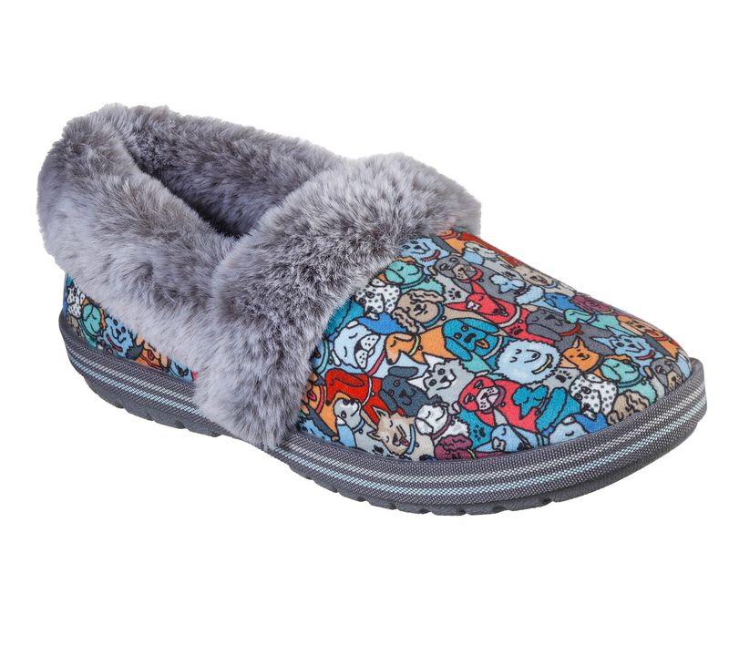 Dámské Pantofle Skechers BOBS Too Cozy - Pooch Parade Viacfarebný | CZ.33351MLT