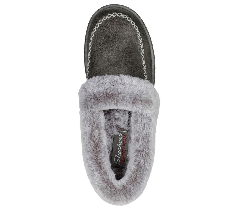 Dámské Pantofle Skechers Cozy Campfire - Let's Toast Šedé | CZ.167622CCL