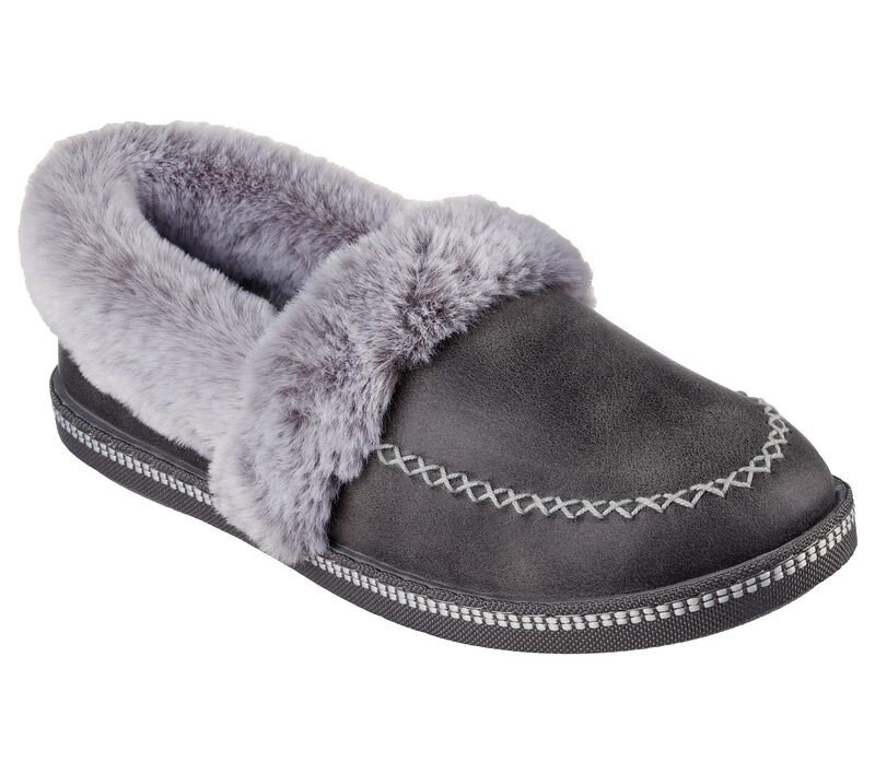 Dámské Pantofle Skechers Cozy Campfire - Let\'s Toast Šedé | CZ.167622CCL