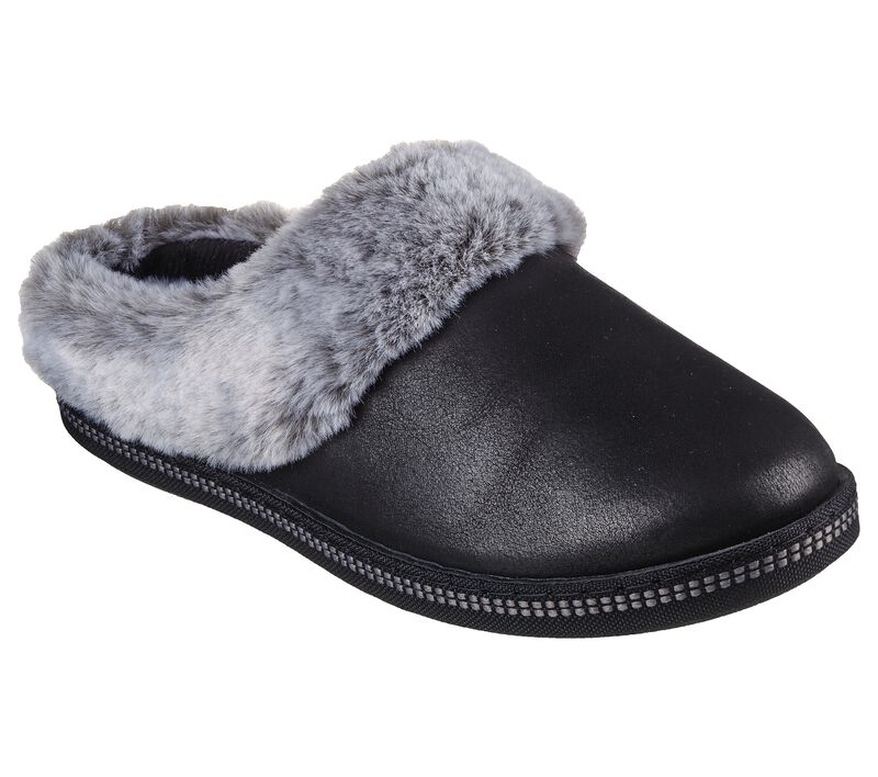 Dámské Pantofle Skechers Cozy Campfire - Lovely Life Černé | CZ.167625BLK