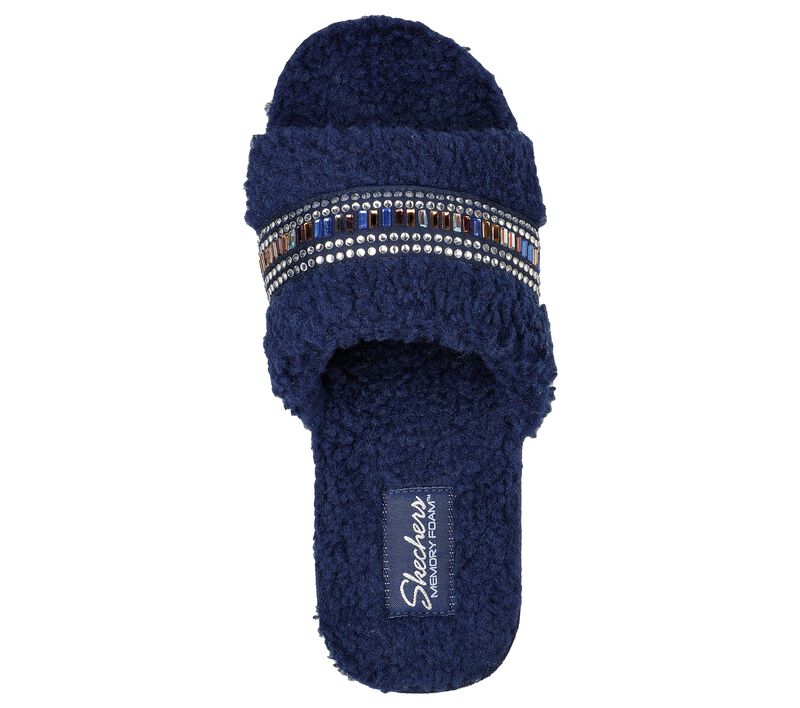 Dámské Pantofle Skechers Cozy Pantofle - Bling It! Tmavě Blankyt | CZ.167235NVY