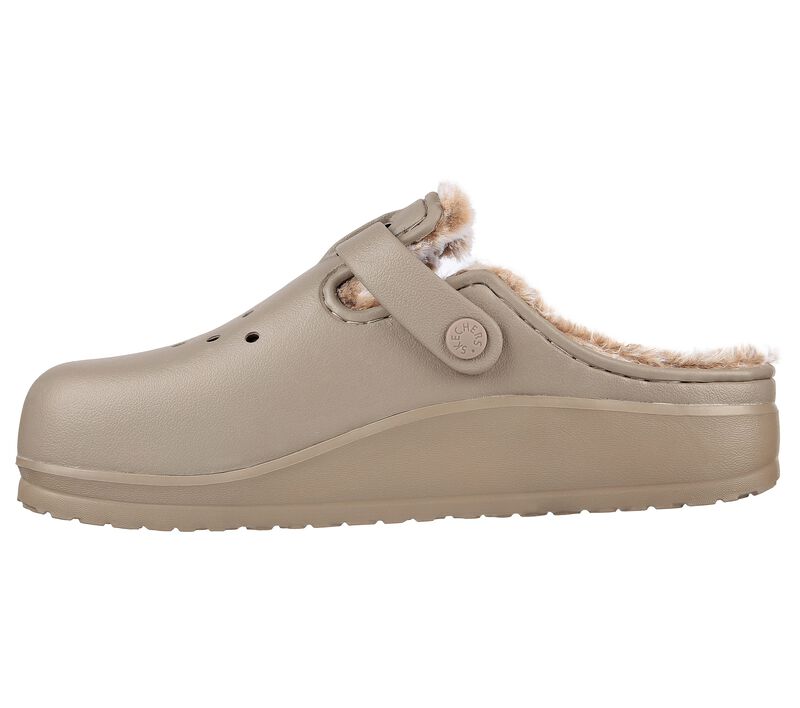 Dámské Pantofle Skechers Foamies: Cali Breeze 2.0 Podšité - Cozy Chic Šedé Hnědé | CZ.111087TPE