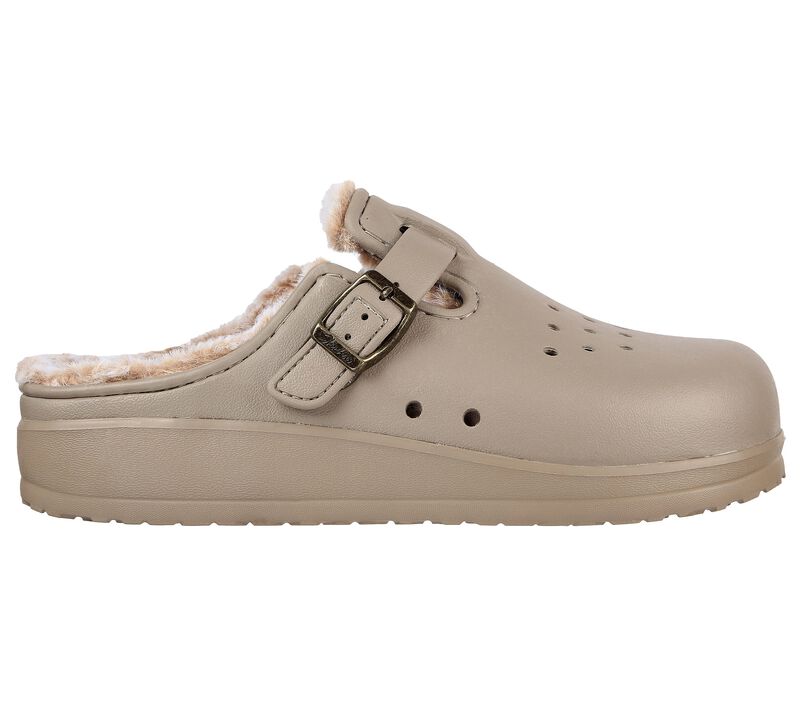 Dámské Pantofle Skechers Foamies: Cali Breeze 2.0 Podšité - Cozy Chic Šedé Hnědé | CZ.111087TPE