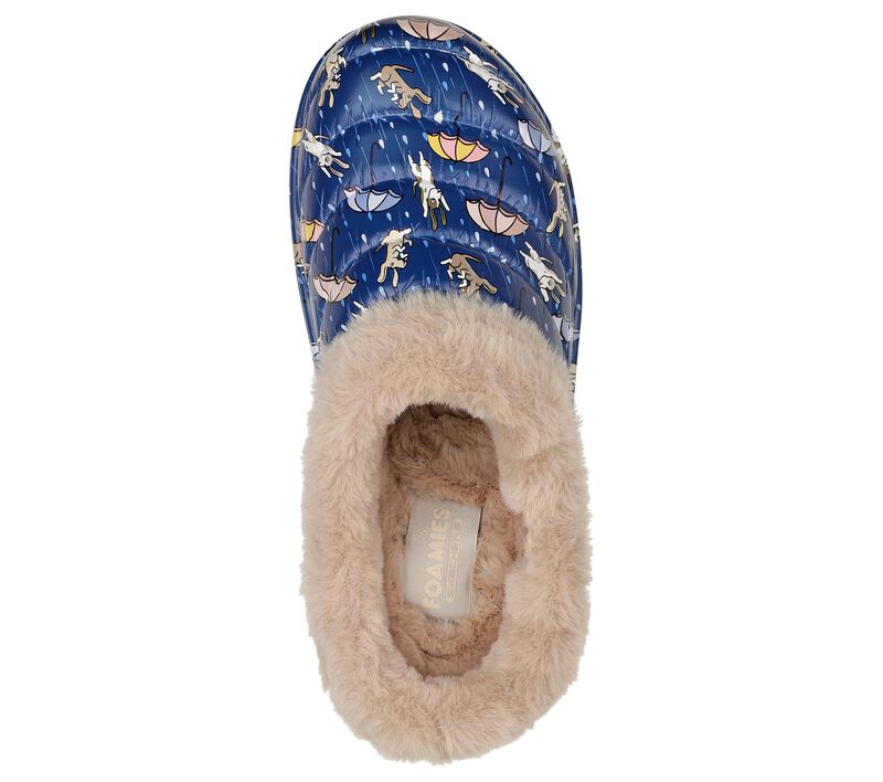 Dámské Pantofle Skechers Foamies: Cozy Camper Podšité - Fur Life Tmavě Blankyt Viacfarebný | CZ.111035NVMT