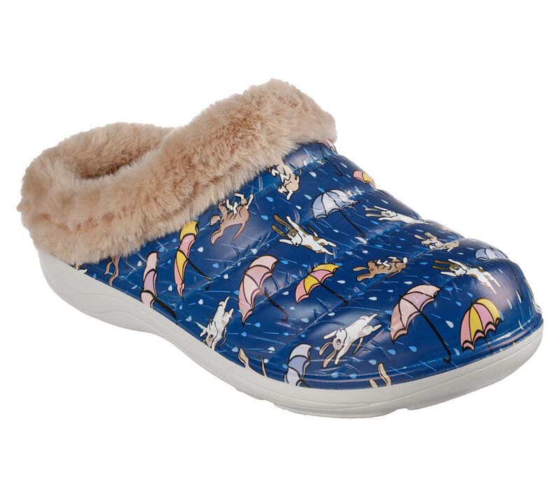 Dámské Pantofle Skechers Foamies: Cozy Camper Podšité - Fur Life Tmavě Blankyt Viacfarebný | CZ.111035NVMT