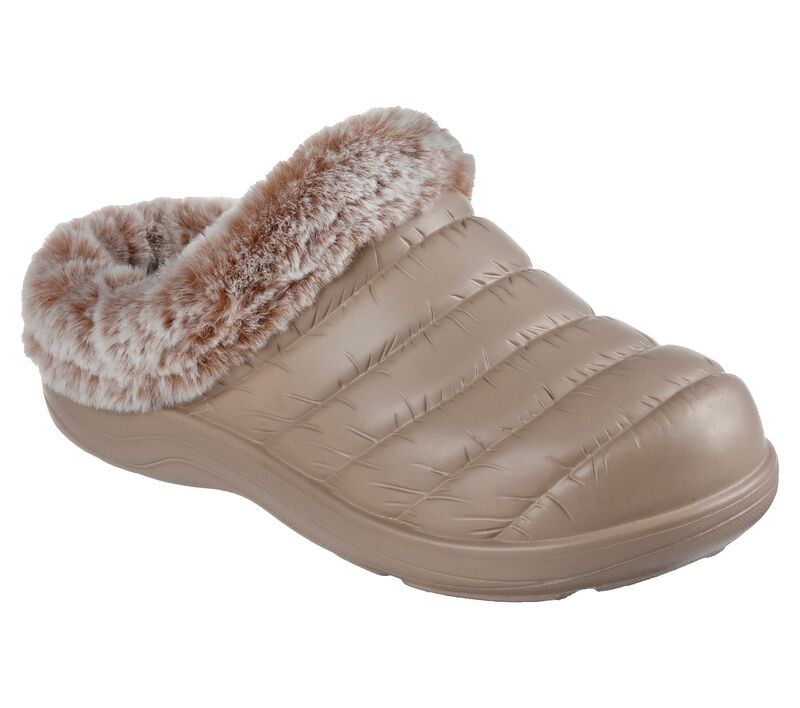 Dámské Pantofle Skechers Foamies: Cozy Camper - Restful Šedé Hnědé | CZ.111355TPE