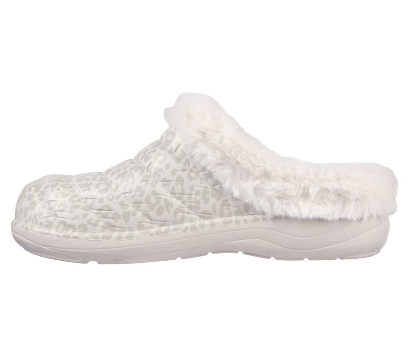 Dámské Pantofle Skechers Foamies: Cozy Camper Podšité - Snow Leopard Bílé | CZ.111357OFWT