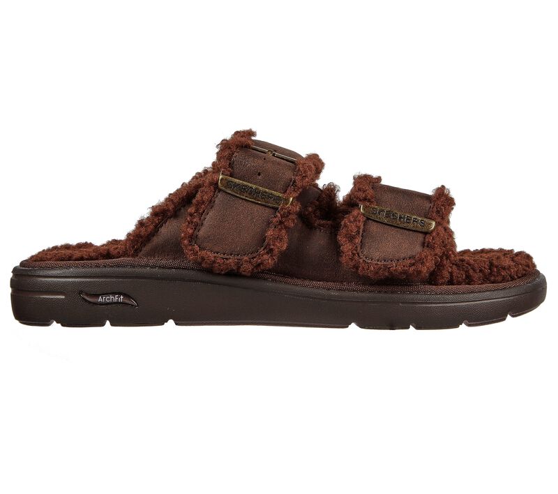 Dámské Pantofle Skechers GO LOUNGE: Arch Fit Lounge - Adorable Čokolády | CZ.175120CHOC