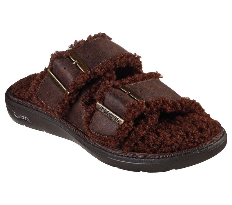 Dámské Pantofle Skechers GO LOUNGE: Arch Fit Lounge - Adorable Čokolády | CZ.175120CHOC