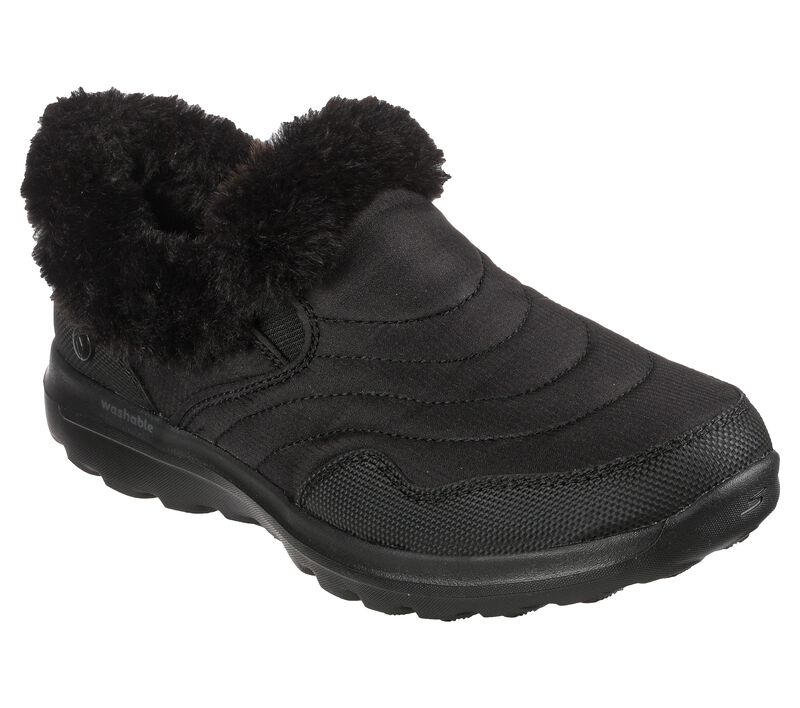 Dámské Pantofle Skechers GO WALK Lounge - Restore Černé | CZ.175055BBK