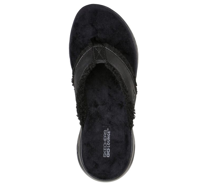 Dámské Pantofle Skechers On-the-GO 600 Lounge - Cozy Love Černé | CZ.175350BBK