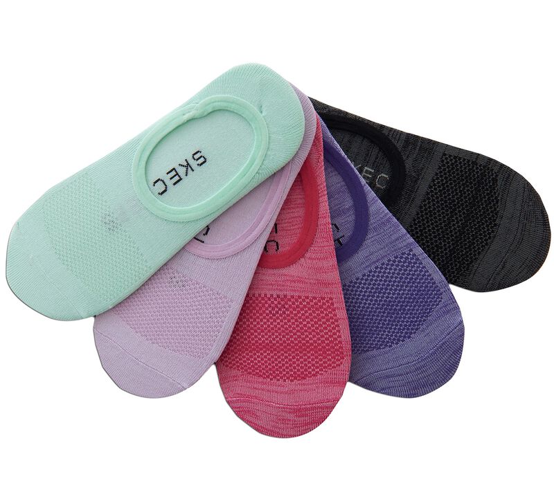 Dámské Ponožky Skechers 5 Pack Microfiber Liner Viacfarebný | CZ.Z113836MULT