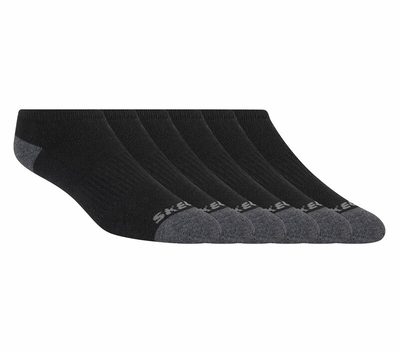 Dámské Ponožky Skechers 6 Pack Low Cut Na Chození Černé | CZ.Z108263BLK