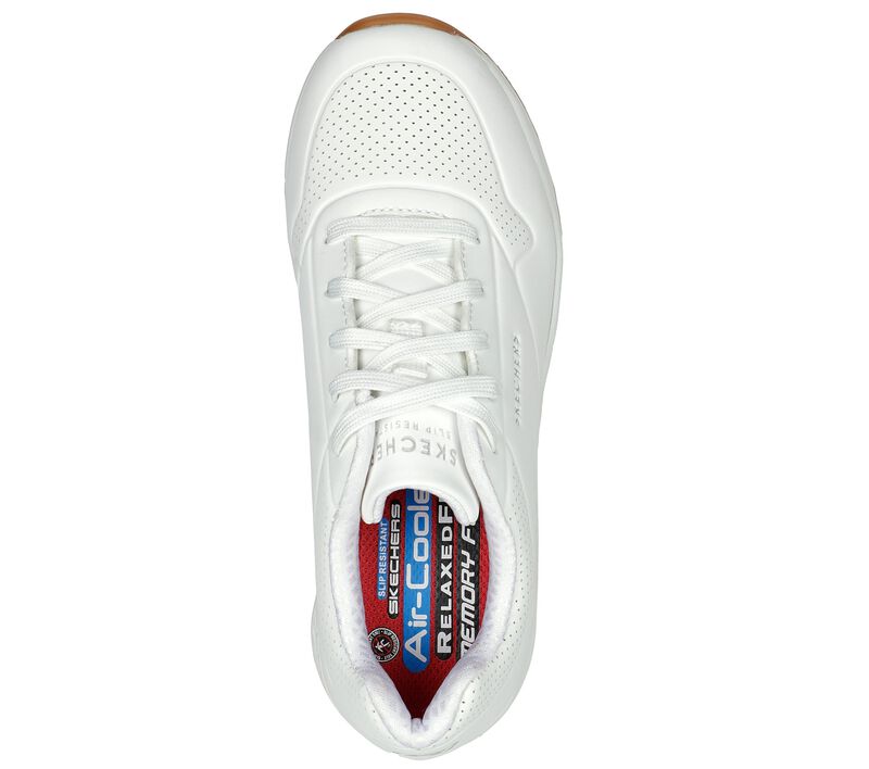 Dámské Pracovní Obuv Skechers Pracovní Relaxed Fit: Uno SR Bílé | CZ.108021WHT