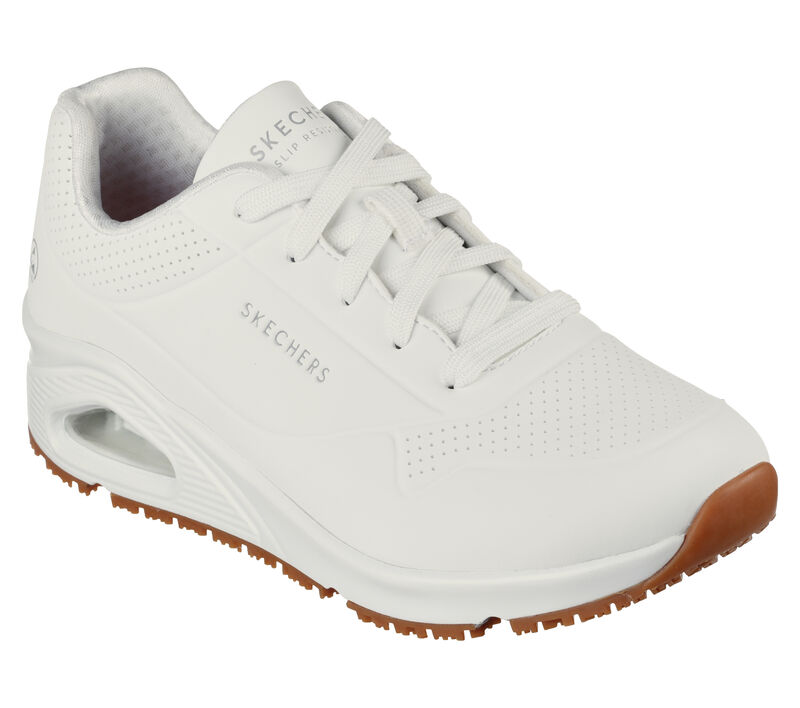 Dámské Pracovní Obuv Skechers Pracovní Relaxed Fit: Uno SR Bílé | CZ.108021WHT