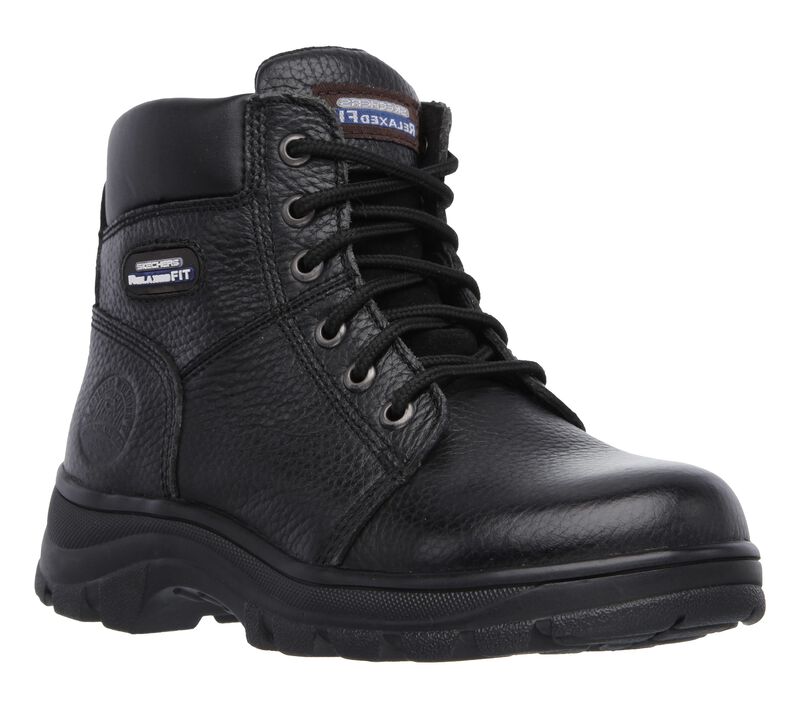 Dámské Pracovní Obuv Skechers Pracovní Relaxed Fit: Workshire - Fitton Černé | CZ.76565BLK