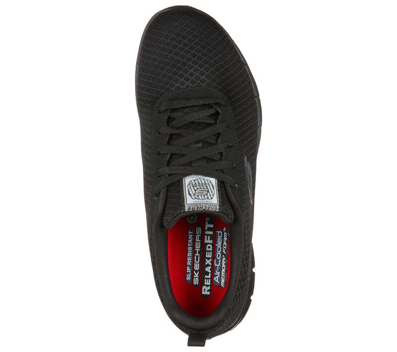 Dámské Pracovní Obuv Skechers Pracovní Relaxed Fit: Ghenter - Bronaugh SR Černé | CZ.77210BLK