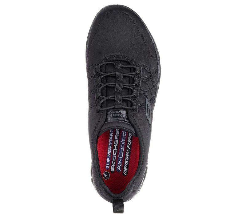 Dámské Pracovní Obuv Skechers Pracovní Relaxed Fit: Ghenter - Srelt SR Černé | CZ.77211BLK