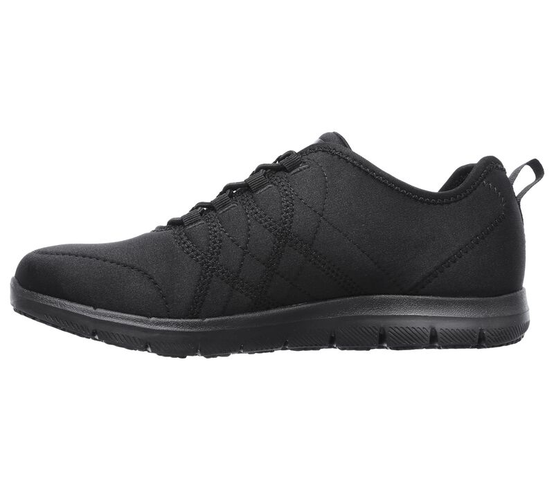 Dámské Pracovní Obuv Skechers Pracovní Relaxed Fit: Ghenter - Srelt SR Černé | CZ.77211BLK