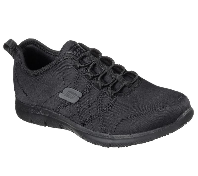 Dámské Pracovní Obuv Skechers Pracovní Relaxed Fit: Ghenter - Srelt SR Černé | CZ.77211BLK