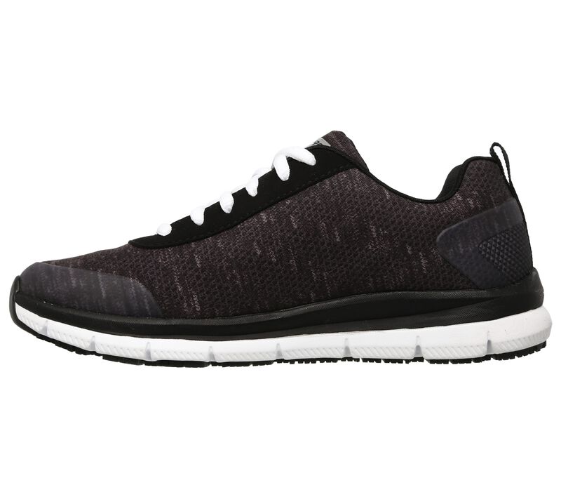 Dámské Pracovní Obuv Skechers Pracovní Relaxed Fit: Pohodlí Flex SR - HC Pro SR Černé Bílé | CZ.77217BKW