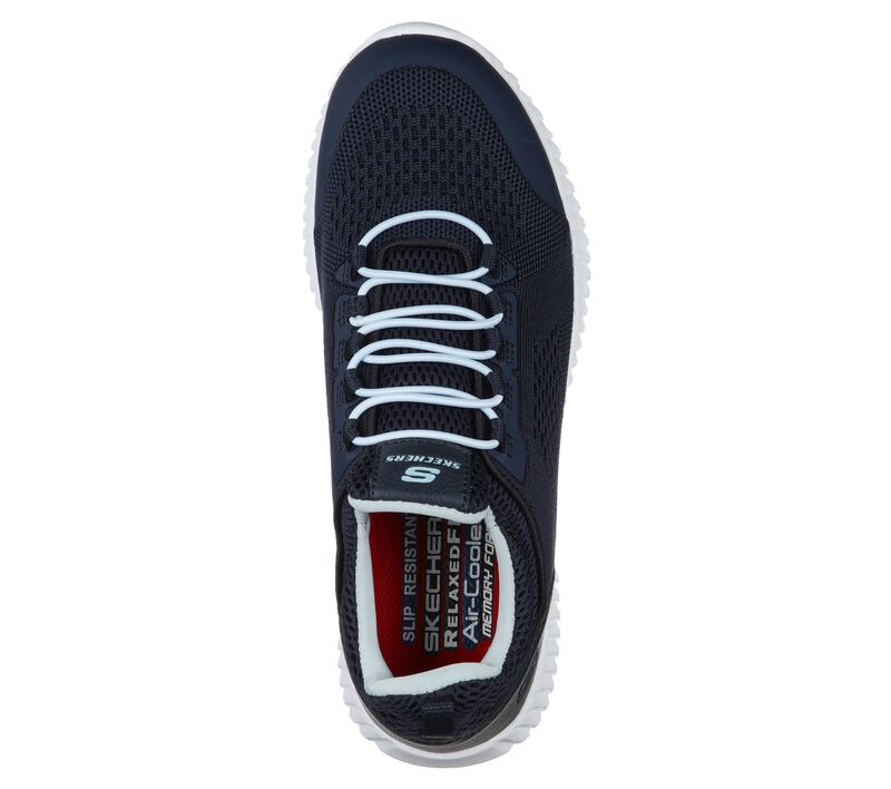 Dámské Pracovní Obuv Skechers Pracovní Relaxed Fit: Cessnock - Carrboro SR Tmavě Blankyt | CZ.77260NVY