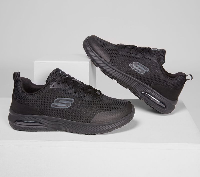 Dámské Pracovní Obuv Skechers Pracovní Relaxed Fit: DynaAir SR Černé | CZ.77285BLK