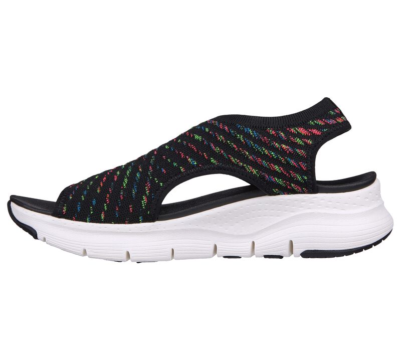 Dámské Sandály Skechers Arch Fit - Catchy Wave Černé Viacfarebný | CZ.119375BKMT