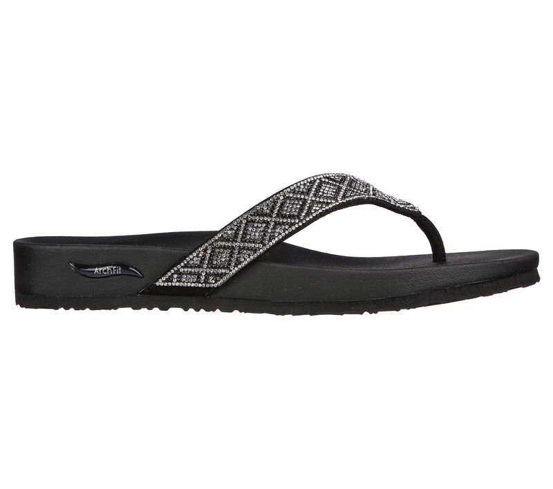 Dámské Sandály Skechers Arch Fit Meditation - Stella Černé | CZ.119334BLK