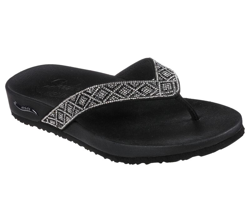 Dámské Sandály Skechers Arch Fit Meditation - Stella Černé | CZ.119334BLK