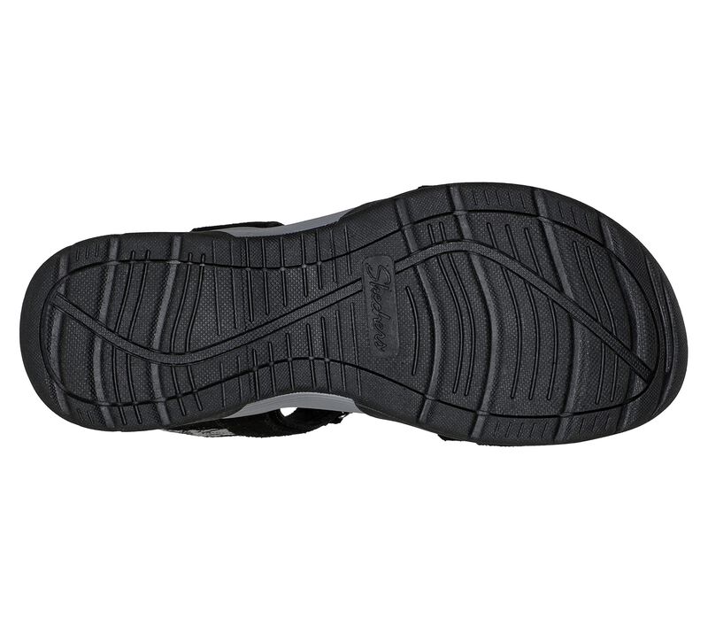 Dámské Sandály Skechers Arch Fit Reggae Sportovní Černé | CZ.163323BLK