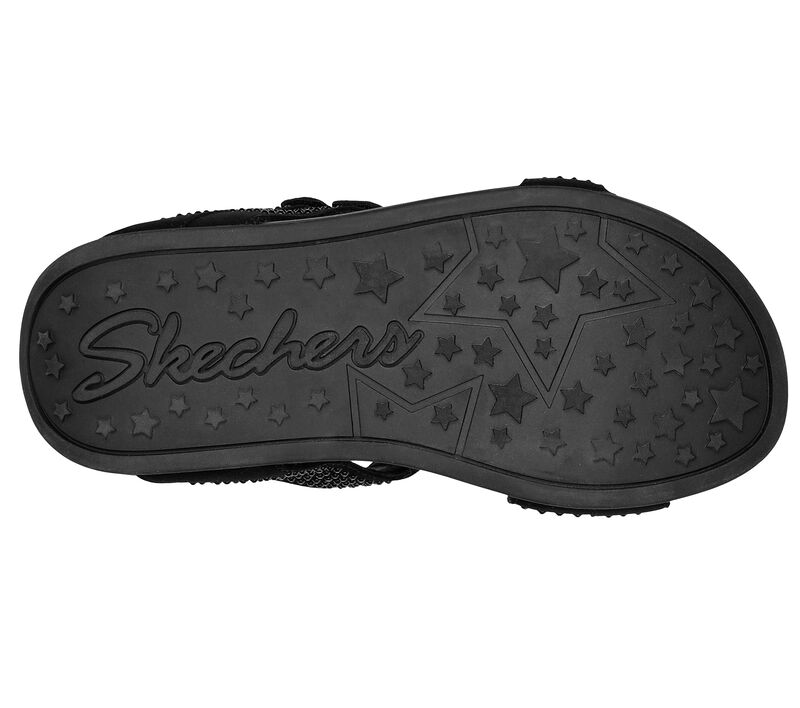 Dámské Sandály Skechers Arch Fit Retrogrades - Glittery Černé | CZ.163307BBK