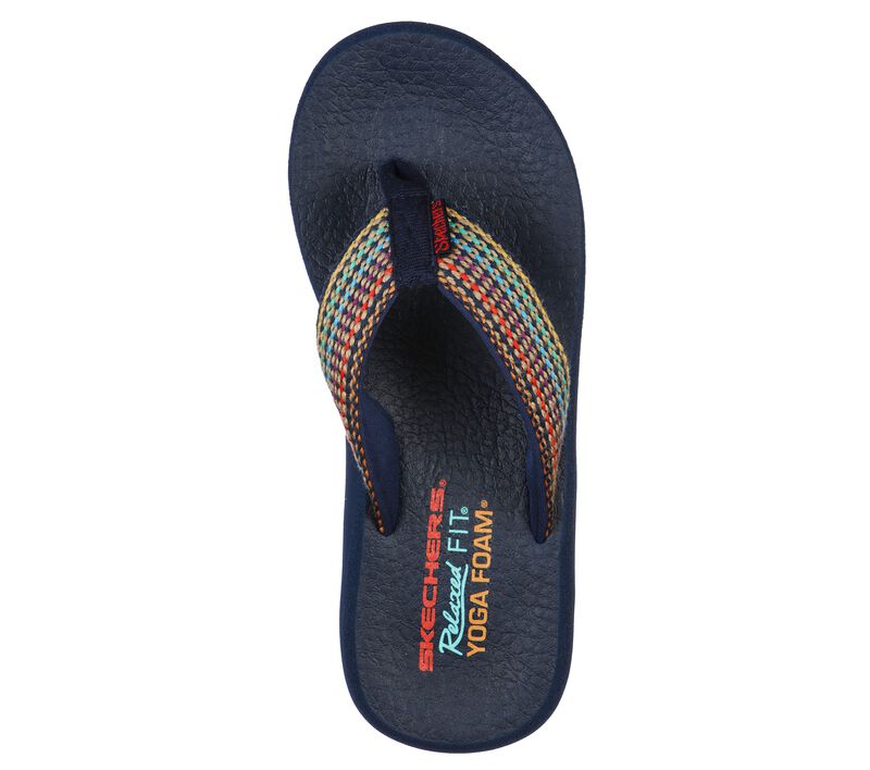 Dámské Sandály Skechers Asana - Mixed Signals Tmavě Blankyt Viacfarebný | CZ.119109NVMT