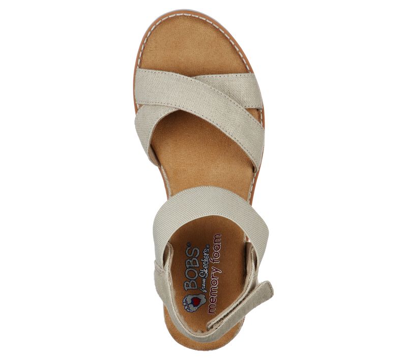 Dámské Sandály Skechers BOBS Desert Kiss - Secret Picnic Béžový | CZ.33386NAT