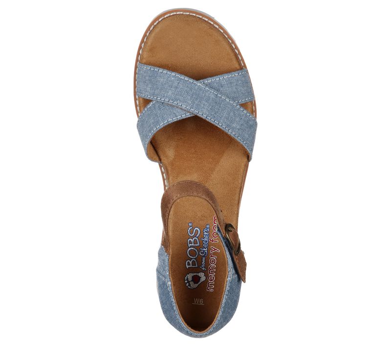 Dámské Sandály Skechers BOBS Desert Kiss - Party Crashers Blankyt | CZ.33388BLU