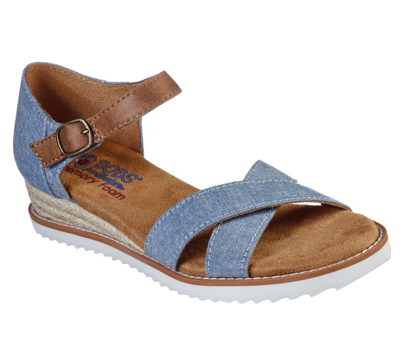 Dámské Sandály Skechers BOBS Desert Kiss - Party Crashers Blankyt | CZ.33388BLU