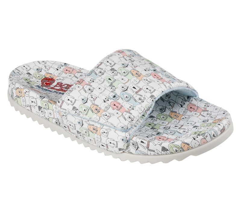 Dámské Sandály Skechers BOBS Pop Ups 2.0 - Vacation Pause Bílé Viacfarebný | CZ.113740WMLT