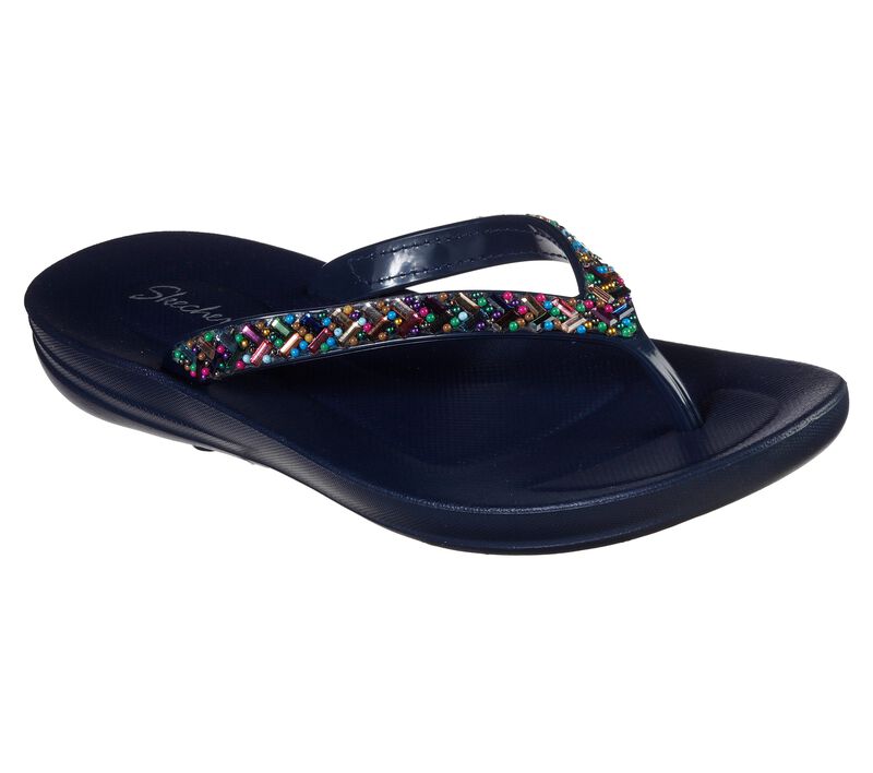 Dámské Sandály Skechers Bungalow - Brunch Date Tmavě Blankyt Viacfarebný | CZ.31782NVMT