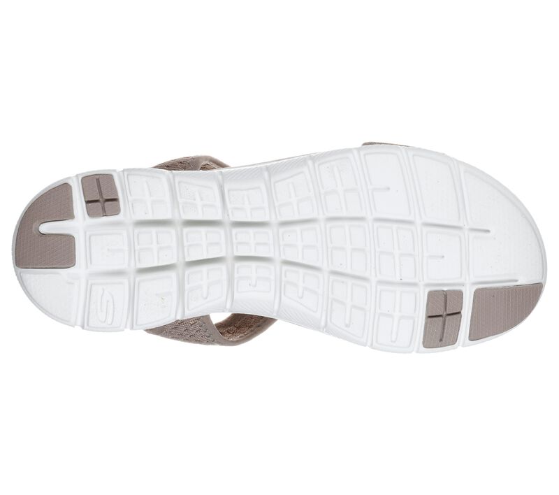 Dámské Sandály Skechers Flex Appeal 2.0 - Deja Vu Šedé Hnědé | CZ.31674TPE