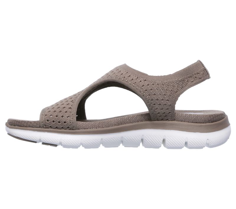 Dámské Sandály Skechers Flex Appeal 2.0 - Deja Vu Šedé Hnědé | CZ.31674TPE