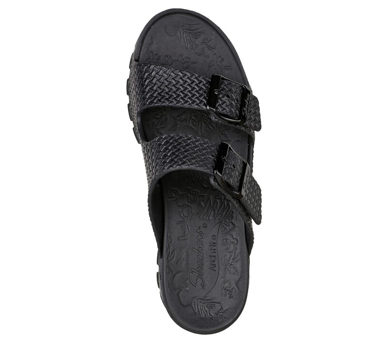 Dámské Sandály Skechers Foamies: Arch Fit Footsteps - Hi'Ness Černé | CZ.111378BBK