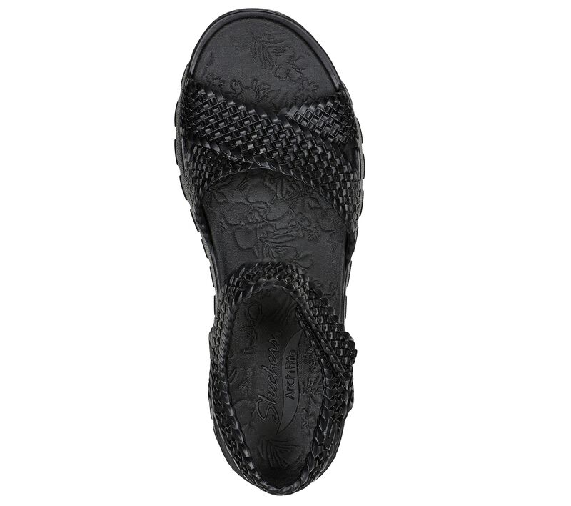 Dámské Sandály Skechers Foamies: Arch Fit Footsteps - Life Strides Černé | CZ.111379BBK