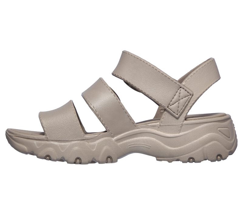 Dámské Sandály Skechers Foamies: D'Lites 2.0 - Style Icon Šedé Hnědé | CZ.111061TPE