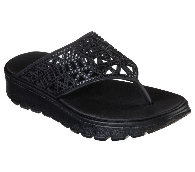 Dámské Sandály Skechers Foamies: Footsteps - She\'s Cute Černé | CZ.111096BBK