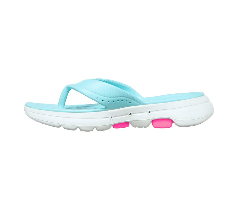 Dámské Sandály Skechers Foamies: GOwalk 5 - Bali Světle Tyrkysové | CZ.111100AQUA