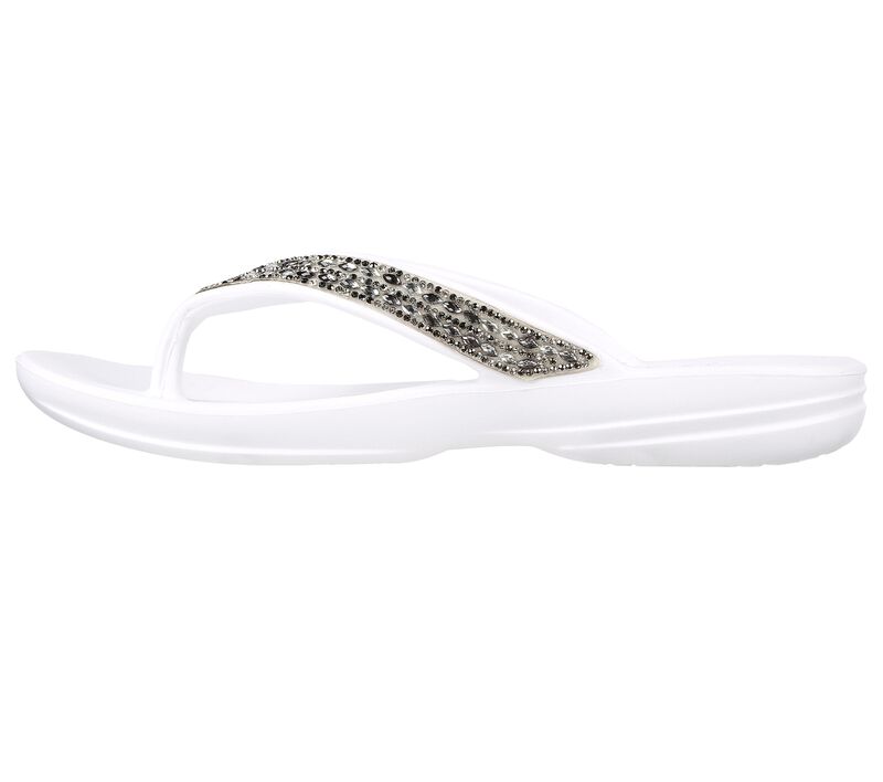 Dámské Sandály Skechers Foamies: Glitzy Bílé | CZ.111224WHT